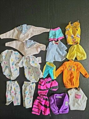 Vintage Lot Of Barbie And Ken Clothing